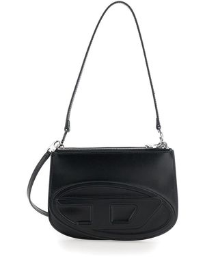 DIESEL Borsa A Spalla '1Dr Twin' Con Tracolla Regolabile E Removibile - Nero