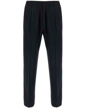 Low Brand Tokyo Trousers With Pockets And Patch - Black