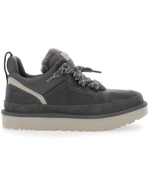 UGG Low Top Sneaker With Logo Patch On The Tongue - Gray