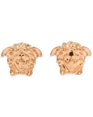 Versace Medusa Head Earrings - White