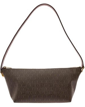 Saint Laurent Shoulder Bag With Buckle With Embossed Logo And All-Over Cassandre Embroidery - Metallic