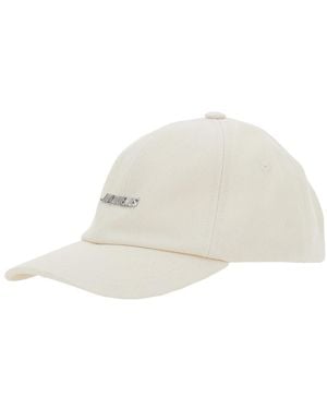 Jacquemus 'La Casquette Gadjo' Baseball Cap With Logo Lettering On The Front - White