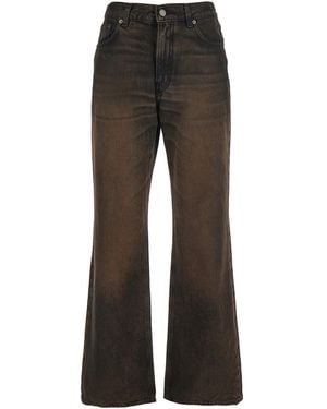 Haikure 'Korea' Jeans With Wide Leg And Logo Patch On The Rear I - Gray