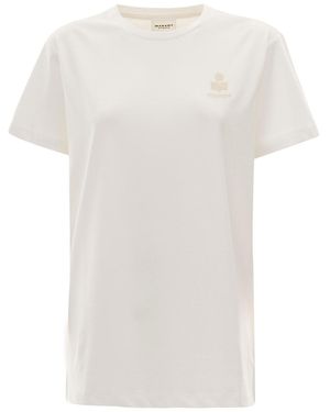 Isabel Marant Isabel Marant Etoile Aby Regular Fit T-Shirt - White
