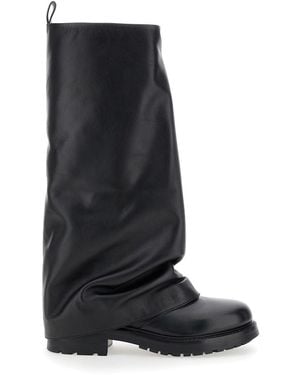 Strategia 'Ranger' Leather Boots - Black