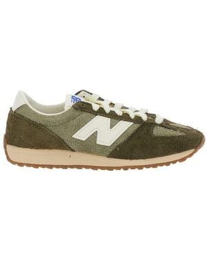 New Balance Low Top Trainers With Logo Patch - Green