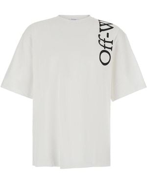 Off-White c/o Virgil Abloh Crew Neck T-Shirt With Logo Lettering - White