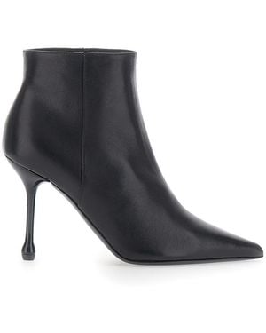 Le Plain Bootie 90 Ankle Boots With Fabric Upper - Black