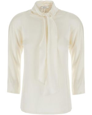Jucca Top With Bow Detail On The Neck - White