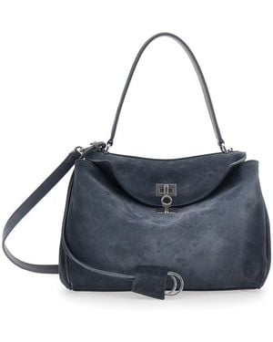 Balenciaga 'Rodeo' Shoulder Bag With Adjustable And Removable Str - Blue