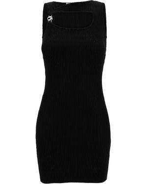 Coperni Mini Abito Con Cut-Out E Dettaglio Logo - Nero