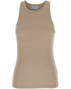 AG Jeans Top Con Logo Stampato Sul Retro - Neutro