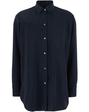 Le Plain Shirt With Classic Collar - Blue