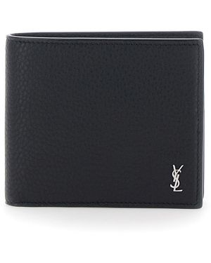 Saint Laurent Wallet Grainy Leather - Black