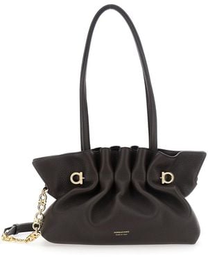 Ferragamo Soft Bag S - Black