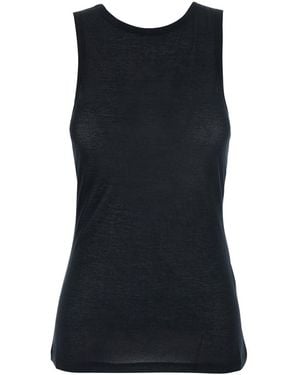 Semicouture 'Kimmy' Top With V-Neck And Logo On The Back - Black