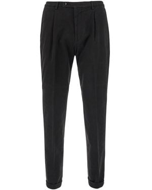 Michael Coal Pants With Front Pockets And Slim Fit Design - Black