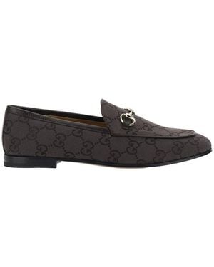 Gucci 'Jordan' Loafers With Horsebit On The Front - Brown