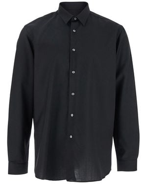Low Brand Shirt With Classic Collar And Button Closure - Blue