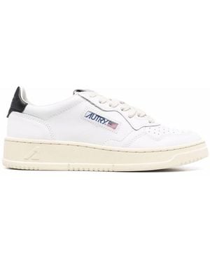 Autry Medialist Low Leather Trainers - White