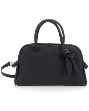 Jacquemus Borsa A Mano 'Le Petit Turismo' Con Tracolla Regolabile E Re - Nero