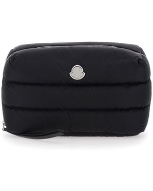 Moncler 'Caradoc' Clutch With Logo Patch On The Front - Black