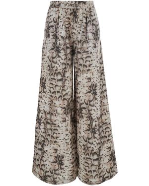 Pinko High-Waisted Pants Gussola - Natural