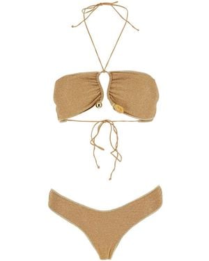 Oséree Bikini Lumiere Stones Bandeau Set - White