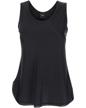 Le Plain Crewneck Tank Top - Black