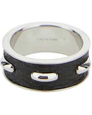 Fendi Coloured Ring With Logo Lettering On The Side - Grey