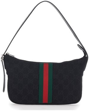 Gucci Handbag With Logo Detail On The Front - Blue