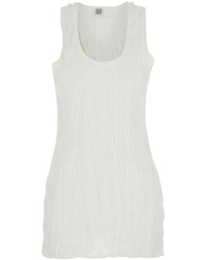 TOTEME Tank Top 'Crinkled Knit' - White