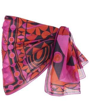 PUCCI Top Characterized By A Lively And Refined Design - Red