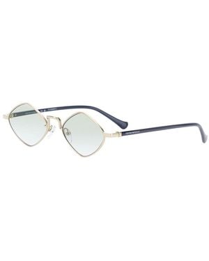 Emporio Armani Sunglasses With Diamond-Shaped Lenses And Logo - White