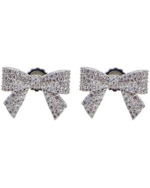 YVMIN X SHUSHU TONG Orecchini Con Decorazione Con Gemme All-Over E Des - Grigio