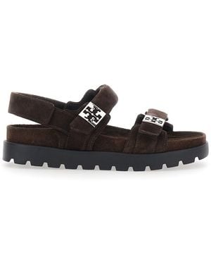 Tory Burch Mellow Sport Sandal With Suede And - White