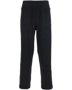 KENZO 'Pop' Trousers With Elastic Waist And Logo Patch On The Side - Blue