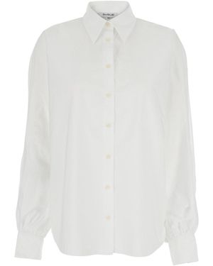 SOSUE 'Antonia' Blouse With Classic Collar And Front Closure Wit - White