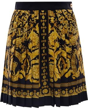 Versace 'Barocco' Short Skirt - Black