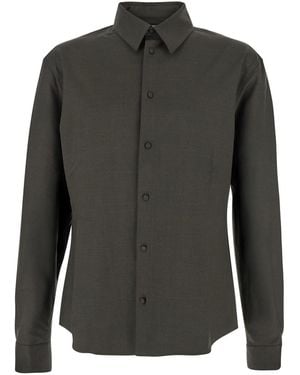 Jacquemus 'Mondani' Shirt With Classic Collar - Gray