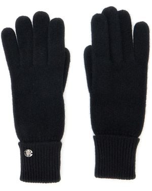 Helen Kaminski 'Blaire' Gloves With Logo Plaque Detail On The Fr - Black