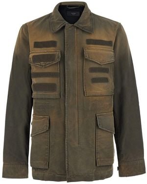 Amiri Jacket M65 With Military Details And Tech Fabric For - Green