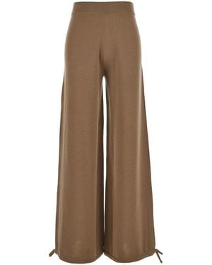 Max Mara Relaxed Drawstring Trousers - Natural