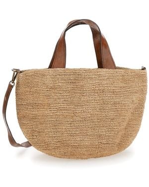 IBELIV Mirozy Tote Bag With Removable Strap And Drawstring Closure In - Brown