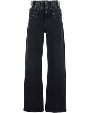 Agolde Jeans Elson Double Waist Denim - Blue