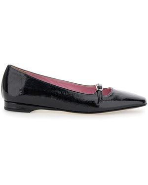 CAREL PARIS Ballerine 'Emilie' Con Fibbia - Nero