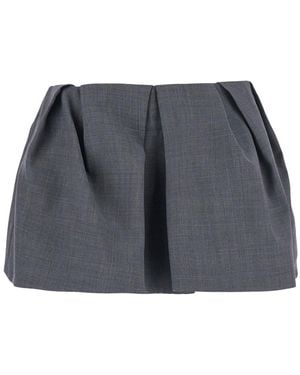 ShuShu/Tong Pleated Mini Skirt - Gray