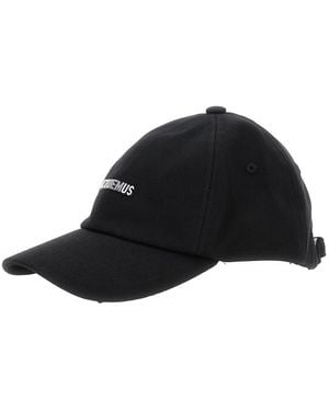 Jacquemus 'La Casquette Gadjo' Baseball Cap With Logo Lettering - Black