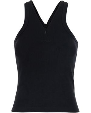 Pinko Tank Top Curacao Cotton - Black