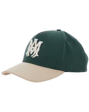 Amiri Baseball Cap With Contrasting Brim And Logo Embroidery On The Front - Green